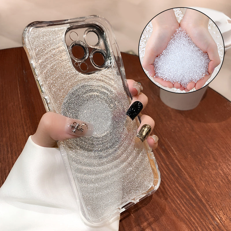 💥Limited time 50% off🔥Glitter Clear Protective Phone Case with Kickstand-4
