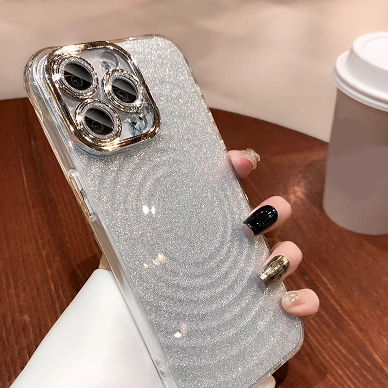 💥Limited time 50% off🔥Glitter Clear Protective Phone Case with Kickstand-6