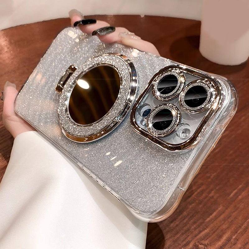 💥Limited time 50% off🔥Glitter Clear Protective Phone Case with Kickstand-8