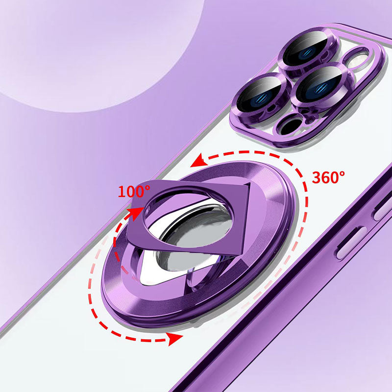 Magnetic Shockproof Phone Case with Rotatable Stand-2