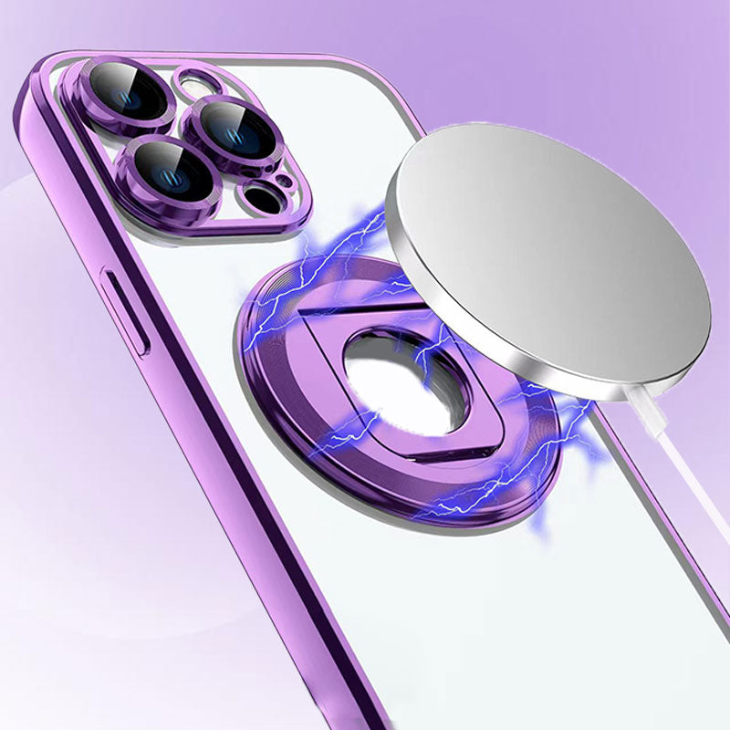 Magnetic Shockproof Phone Case with Rotatable Stand-1