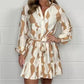 🌷Limited Time Offer 52% OFF🌷Casual Irregular Stripe Lapel Tie Waist Shirt Dress-2