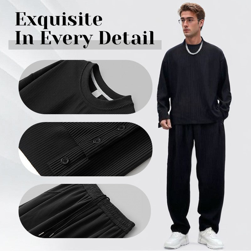 ⏳Limited Sale 53% OFF🌸Men’s Long Sleeve 2-Piece Set-1