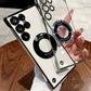 Ultra-Thin Transparent Phone Case with Magnetic Ring for Samsung-1