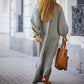 🔥2024 HOT SALE🔥🌸Women’s Minimalist Cotton Linen V-neck Long Dress-9