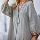 🔥2024 HOT SALE🔥🌸Women’s Minimalist Cotton Linen V-neck Long Dress-8