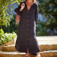🔥2024 HOT SALE🔥🌸Women’s Minimalist Cotton Linen V-neck Long Dress-11