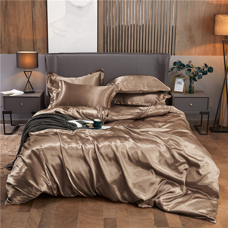 ✅Free Shipping✈️Luxury Pure Mulberry Silk Bedding Four Piece Set-3