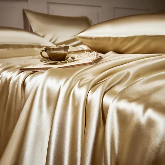 ✅Free Shipping✈️Luxury Pure Mulberry Silk Bedding Four Piece Set-7