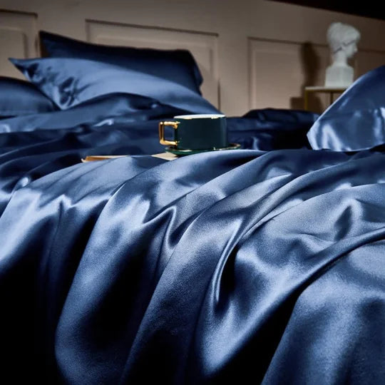 ✅Free Shipping✈️Luxury Pure Mulberry Silk Bedding Four Piece Set-8