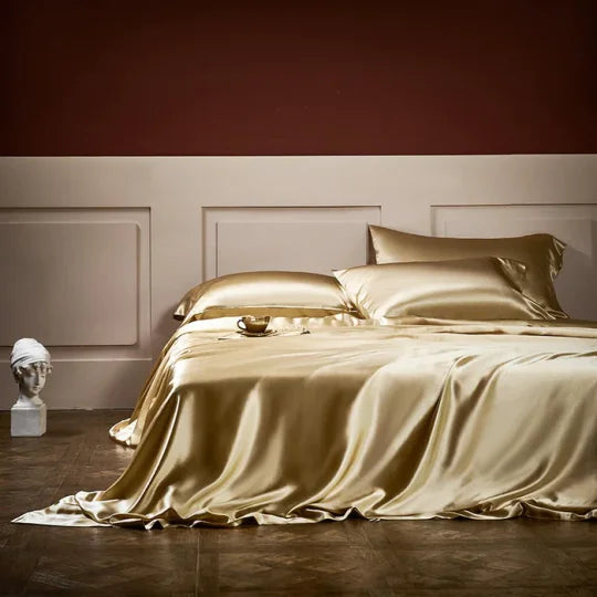 ✅Free Shipping✈️Luxury Pure Mulberry Silk Bedding Four Piece Set-15