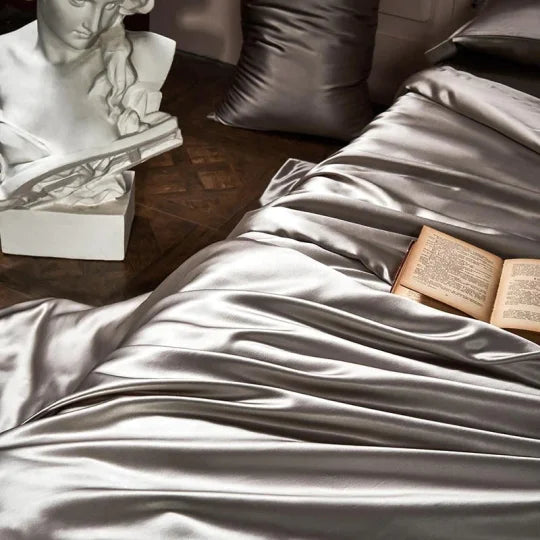 ✅Free Shipping✈️Luxury Pure Mulberry Silk Bedding Four Piece Set-16