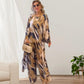 HOT SALE 49% OFF💖Printed Long Back-Hem Top Loose Pants 2 Piece Set-5
