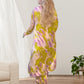 HOT SALE 49% OFF💖Printed Long Back-Hem Top Loose Pants 2 Piece Set-7