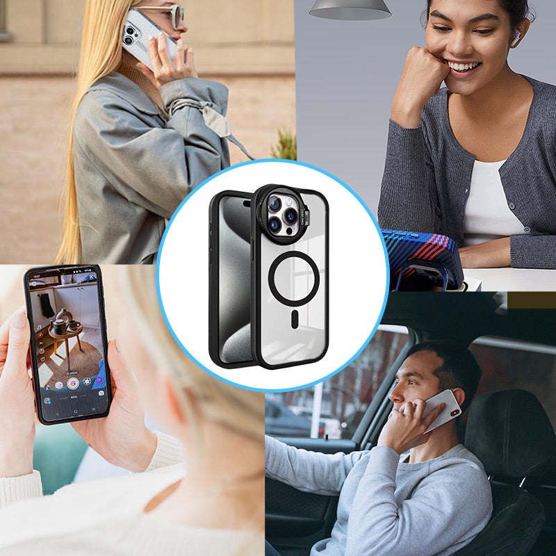 Magnetic Phone Case with Stand for iPhone Series-7