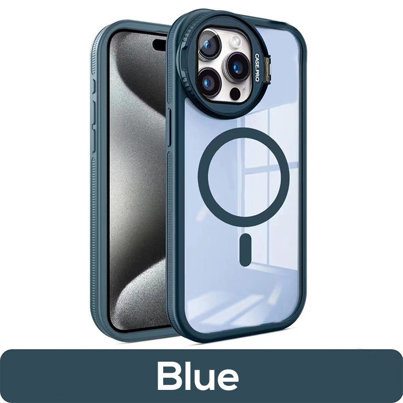 Magnetic Phone Case with Stand for iPhone Series-10