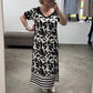 🌷Limited Time 52% OFF💞Shoulder V-Neck Fashionable Breathable Dress-2