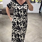 🌷Limited Time 52% OFF💞Shoulder V-Neck Fashionable Breathable Dress-5