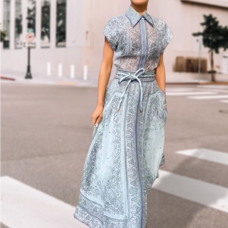 🦋New Arrival-Women Vintage Printed Two Piece Set-2