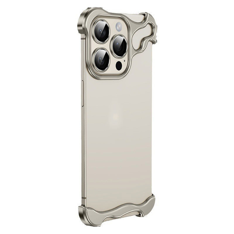 Special-Shaped Metal Corner Pad Anti-Fall Phone Case for iPhone (Free lens film)-9