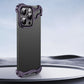 Special-Shaped Metal Corner Pad Anti-Fall Phone Case for iPhone (Free lens film)-12