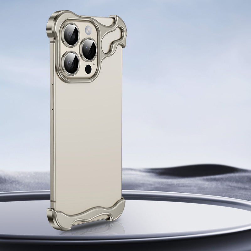 Special-Shaped Metal Corner Pad Anti-Fall Phone Case for iPhone (Free lens film)-15