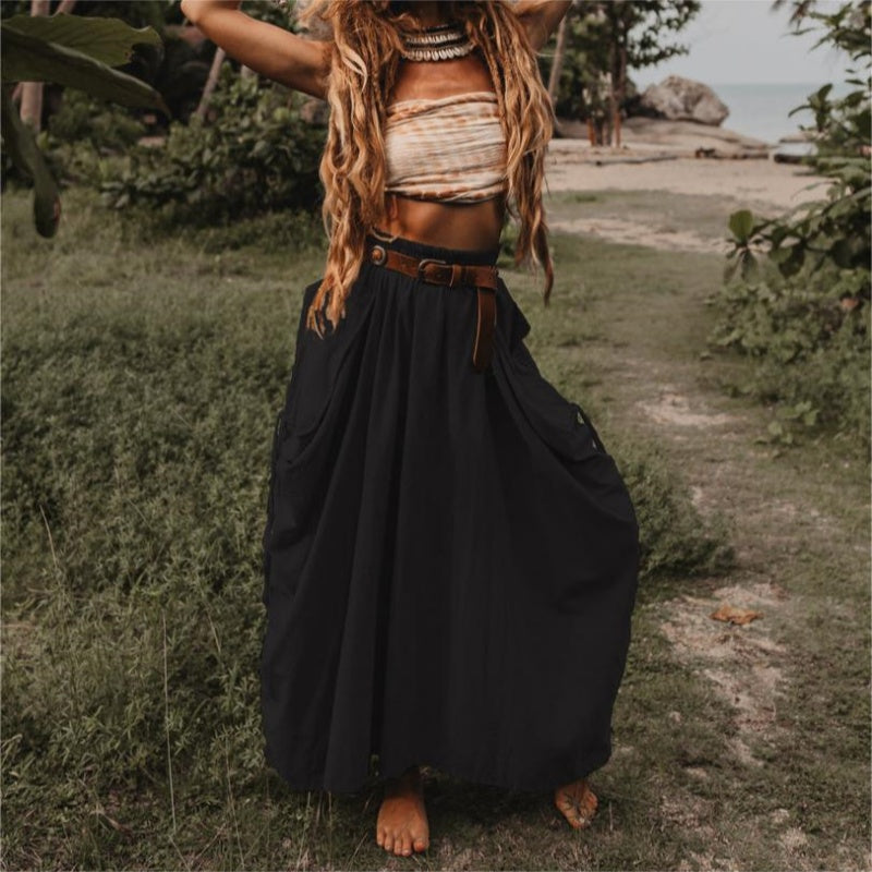 Hot Sale 60% OFF💃Women's Casual Skirt with Side Drawstrings-15