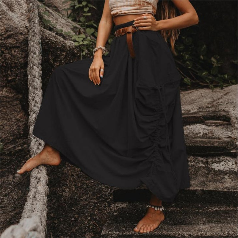 Hot Sale 60% OFF💃Women's Casual Skirt with Side Drawstrings-18
