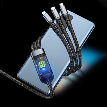 🔥Transparent Luminous 3-in-1 Super Fast Charging Cable💥[Buy 1 Get 1 FREE]