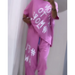 ✨New Arrival✨Women’s Casual Loose Fit Two-Piece T-Shirt & Pants Set-4