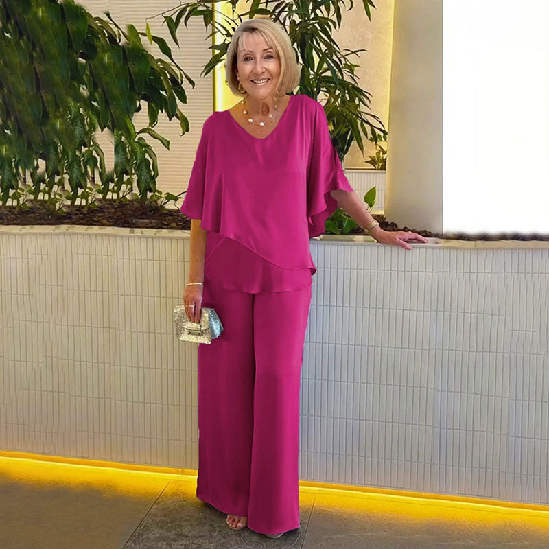 💥BEST SELLING 54%OFF🌷Plus Size Double Layer 2-Piece Set-2