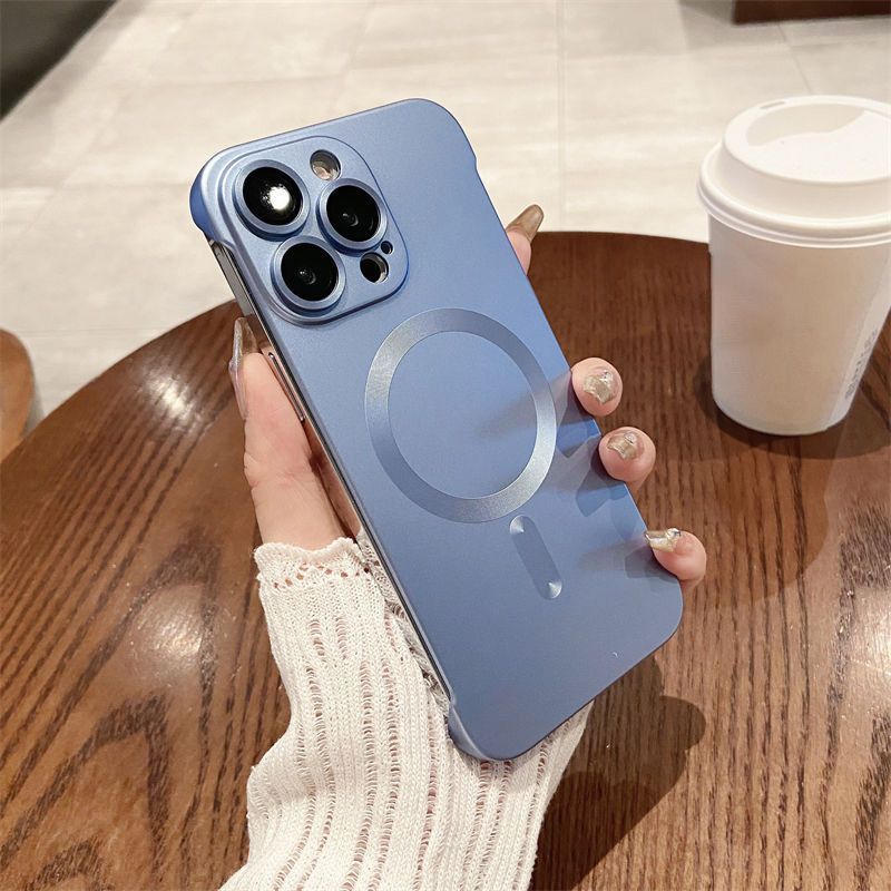Slim Frameless Magnetic Phone Case for iPhone-5