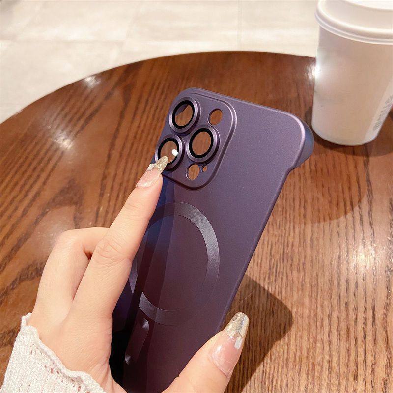Slim Frameless Magnetic Phone Case for iPhone-4