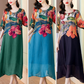 💃2025 Neuankömmling Vorverkaufs-Women's Elegant Flowy Blumendruck Plus-Size-Kleid