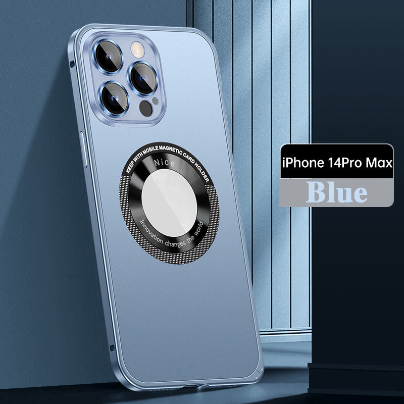 Magnetic Attraction Spring Buckle Metal Frame Case Cover For iPhone-2