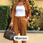 🍁Autumn New Releases🍁Women's cotton linen long sleeve blouse and pants set-12