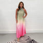 💃 Hot Sale 62% off- Gradient Pleated Sleeveless Dress💖-2
