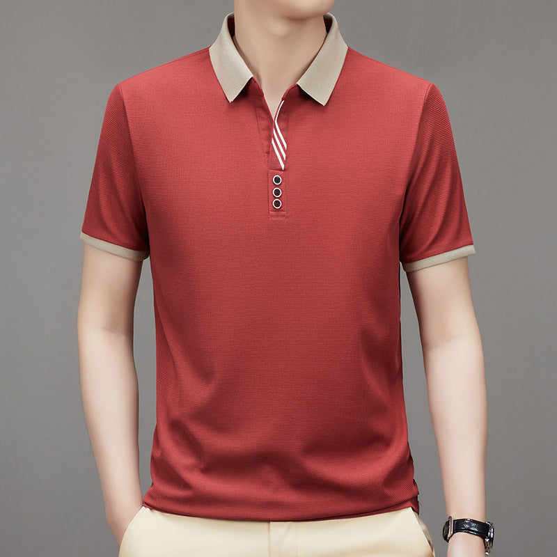 ✨New Arrival✨ Men's striped jacquard waffle short-sleeved T-shirt-4