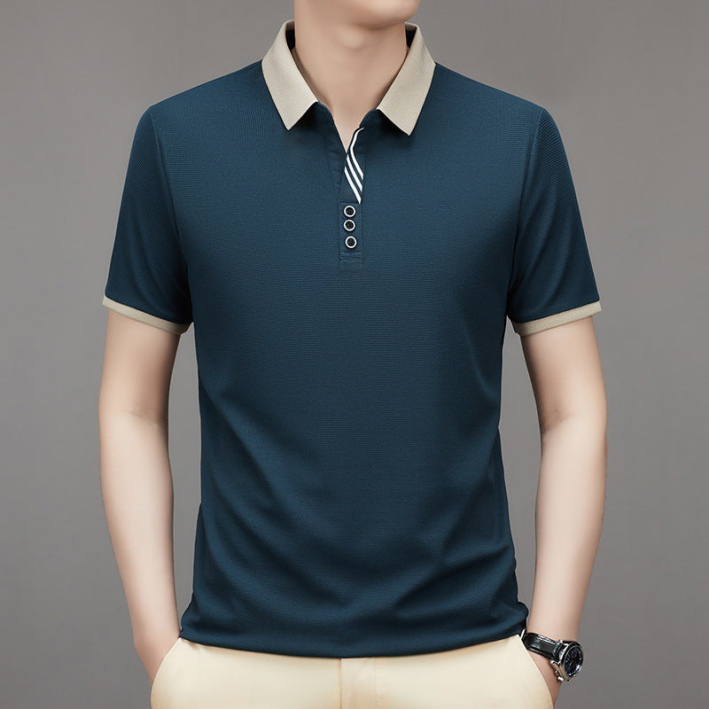 ✨New Arrival✨ Men's striped jacquard waffle short-sleeved T-shirt-1