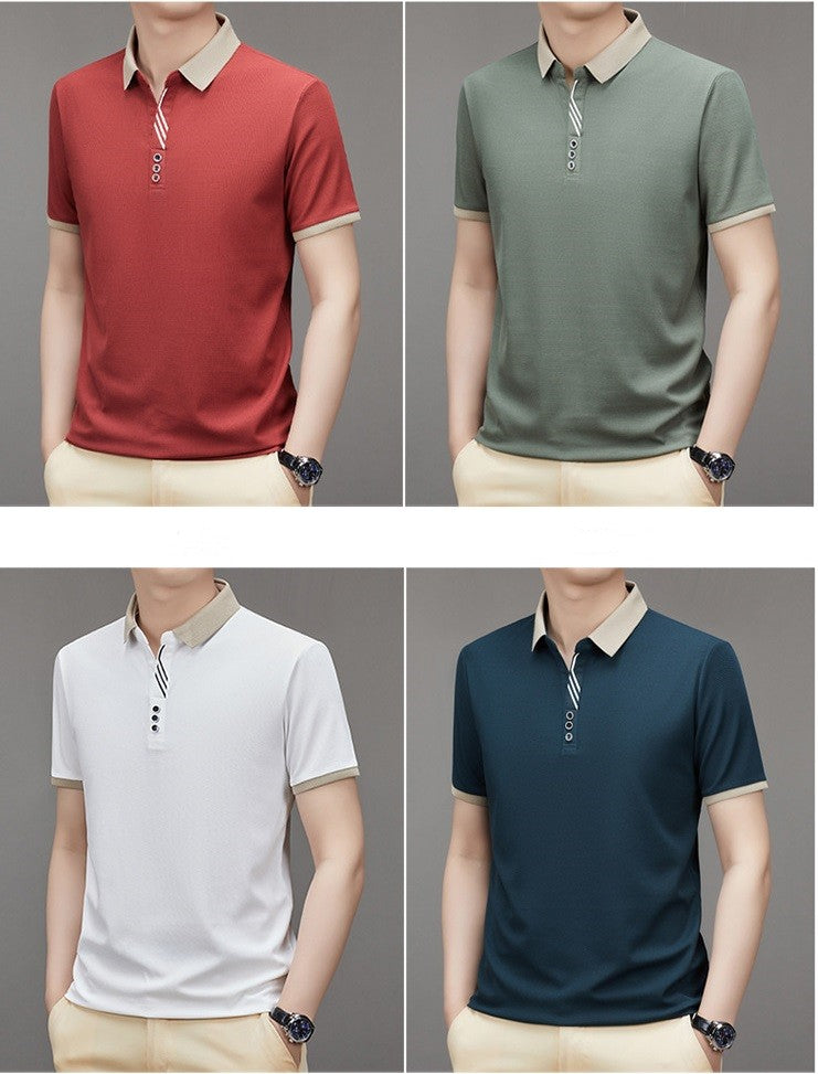 ✨New Arrival✨ Men's striped jacquard waffle short-sleeved T-shirt-5