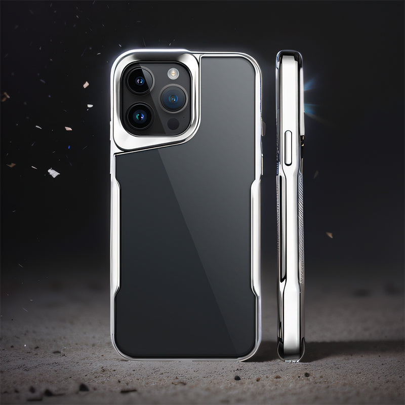 Luxury Acrylic Transparent Electroplated Soft Frame Case-5
