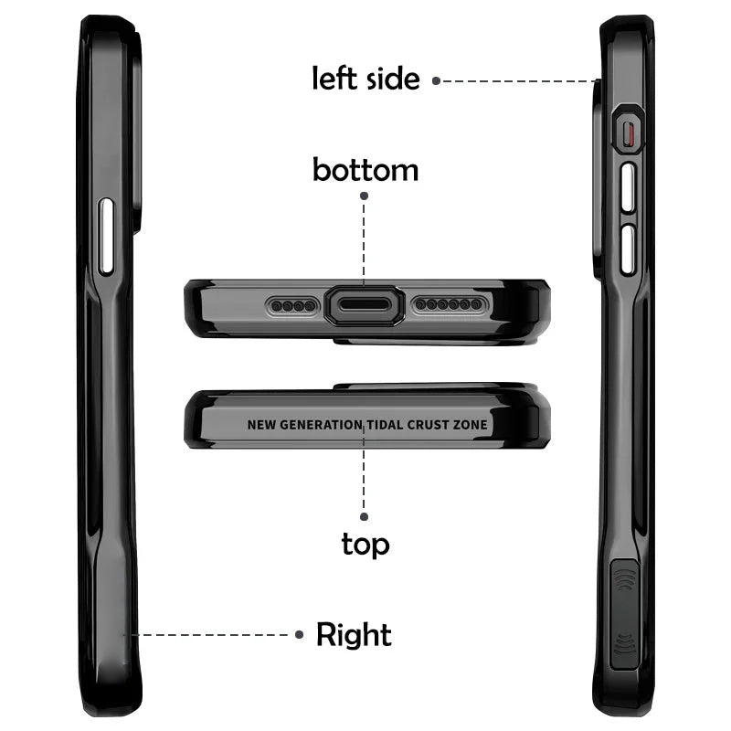 Luxury Acrylic Transparent Electroplated Soft Frame Case-1