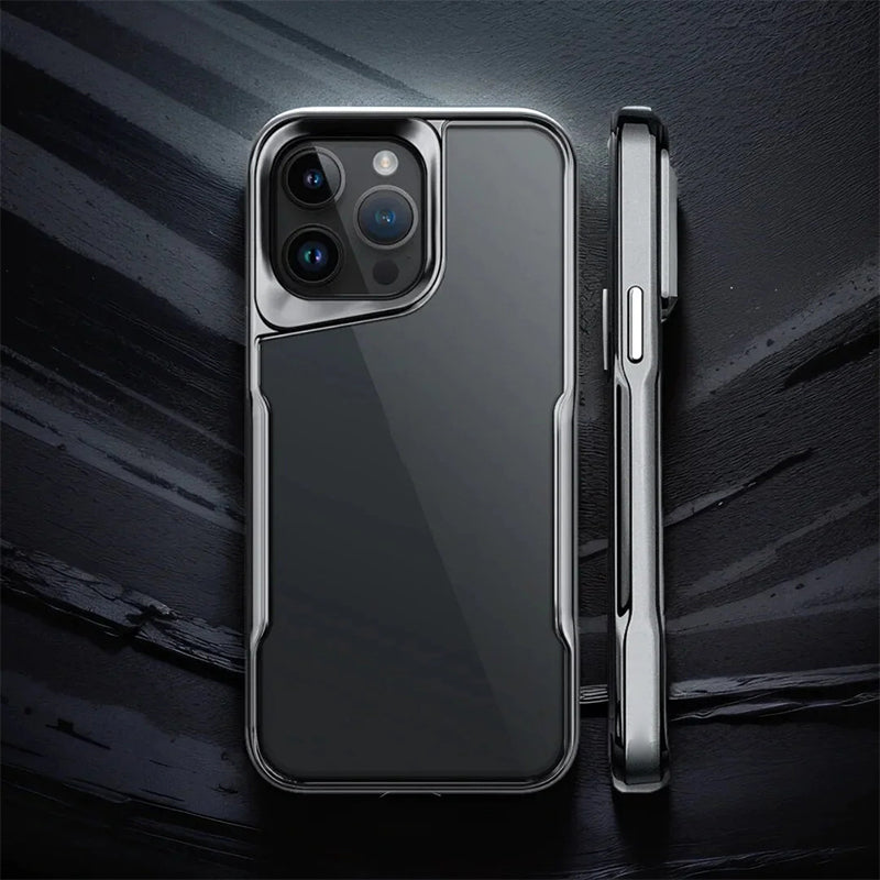 Luxury Acrylic Transparent Electroplated Soft Frame Case-4