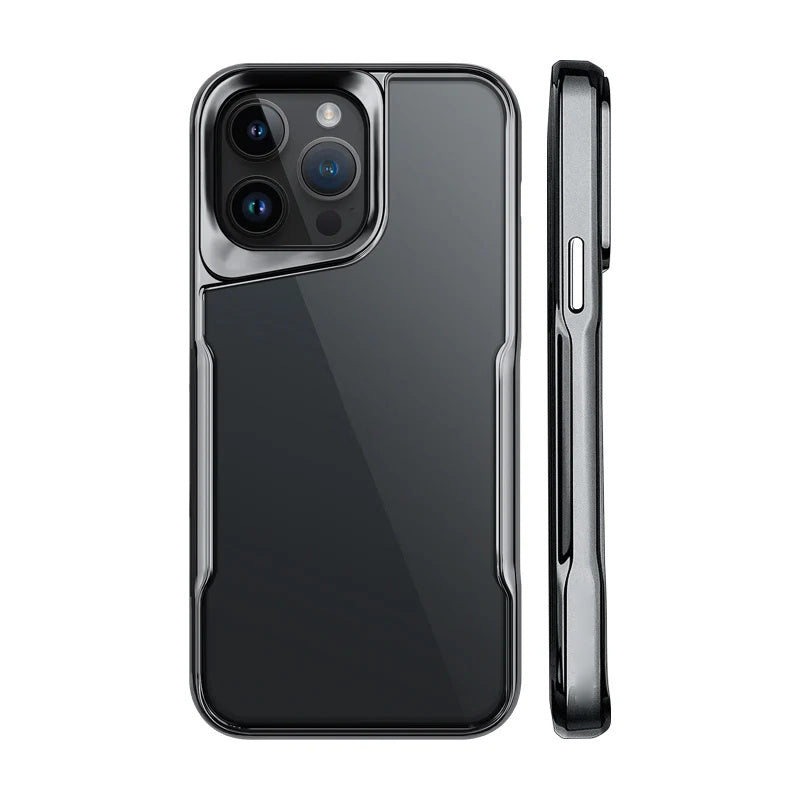 Luxury Acrylic Transparent Electroplated Soft Frame Case-6