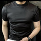 Men's Mercerized Breathable Ice Silk Short-sleeve T-shirt-2