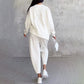 🌷Limited time sale💞 Round-Neck Long-Sleeved Top ＆ Pants 2-Piece Set-2