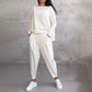 🌷Limited time sale💞 Round-Neck Long-Sleeved Top ＆ Pants 2-Piece Set-11