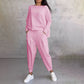 🌷Limited time sale💞 Round-Neck Long-Sleeved Top ＆ Pants 2-Piece Set-12