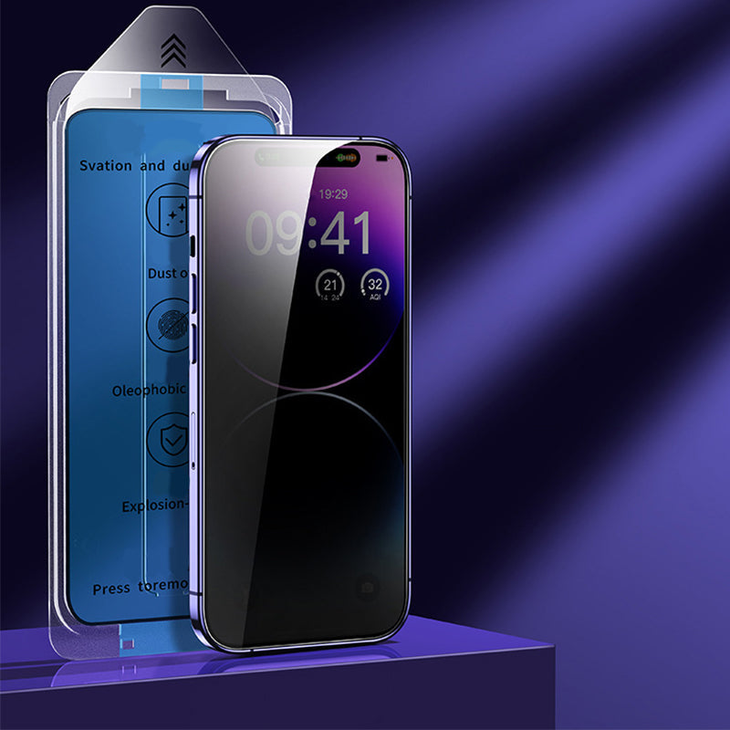 💥Limited time 50% off🔥Dust Removal Installation Anti-Spy Tempered Glass Film-9