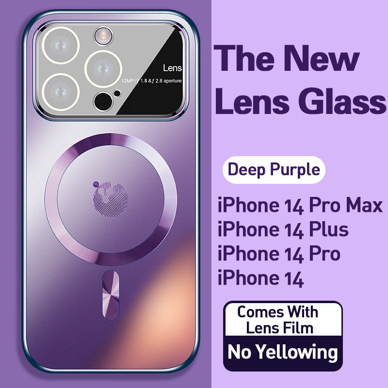 Lens Explosion-Proof Frosted Magnetic Attraction Case Cover For iPhone-2